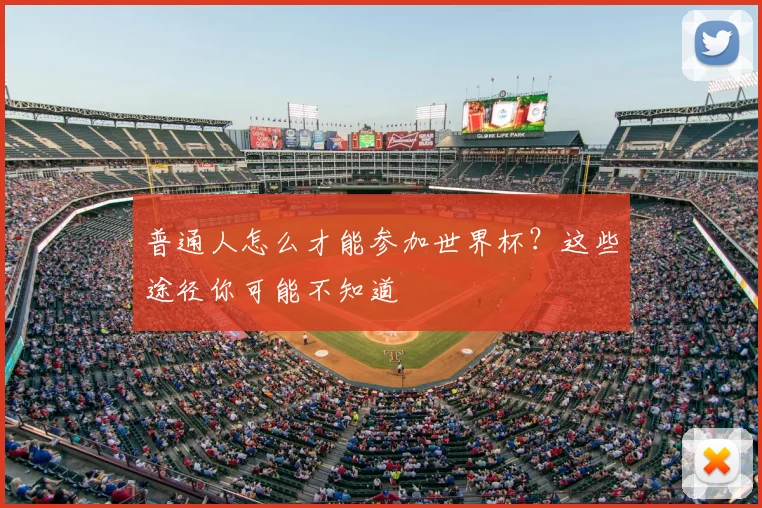 普通人怎么才能参加世界杯？这些途径你可能不知道
